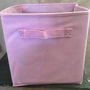 Collapsible Pink Cloth Box